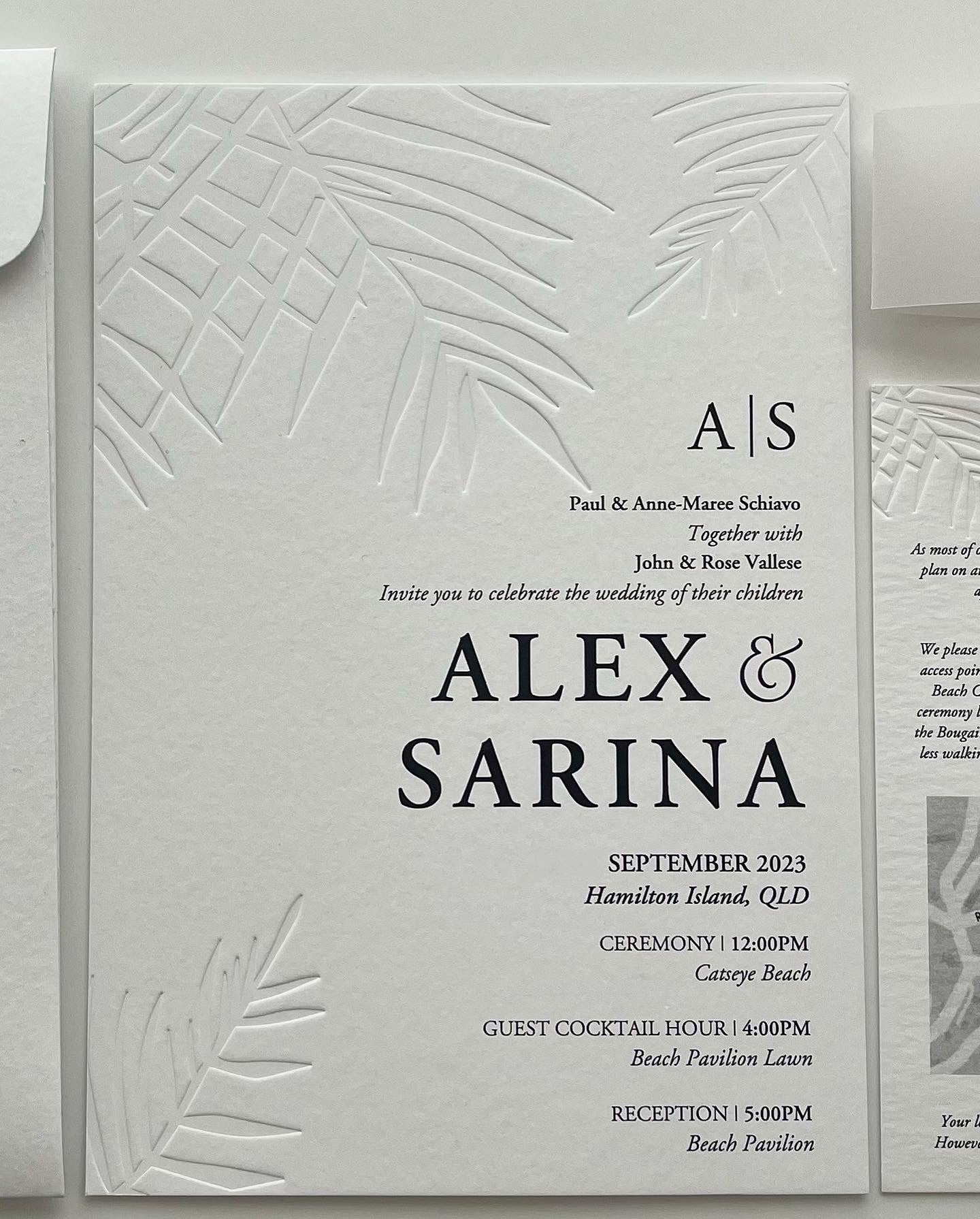 Blind & Digital Ink Print Invitations/Save the dates - FZK & Co. Event Paper