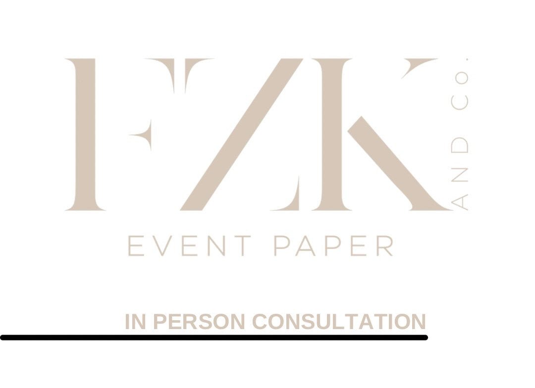 In Person Consultation - Melbourne - FZK & Co. Event Paper