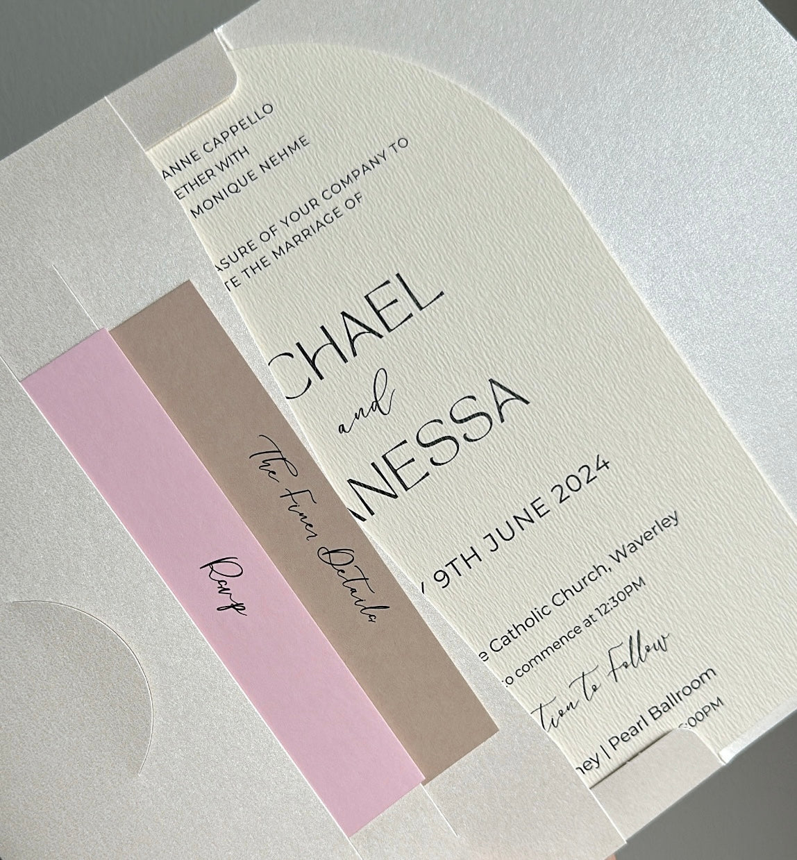 Matte Printed Invitations/Save The Dates - FZK & Co. Event Paper