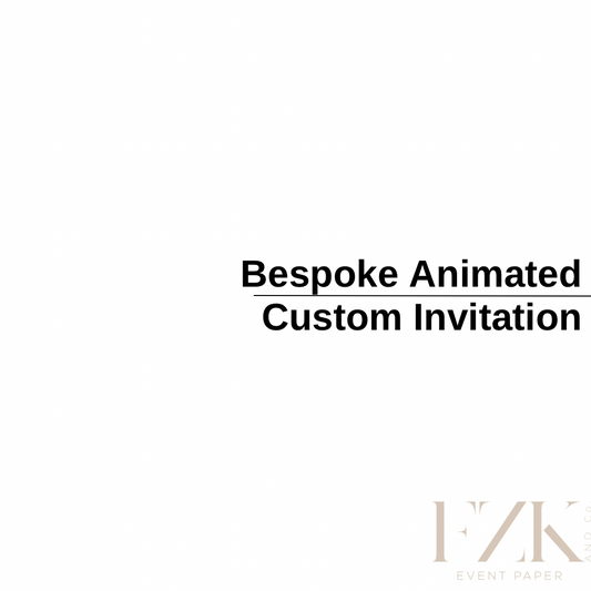 Bespoke Animated Custom Invitation