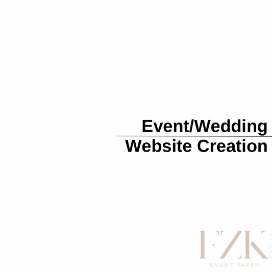 Event/Wedding Website Creation